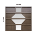 Aluminium Garage Door Fancy BDGD003