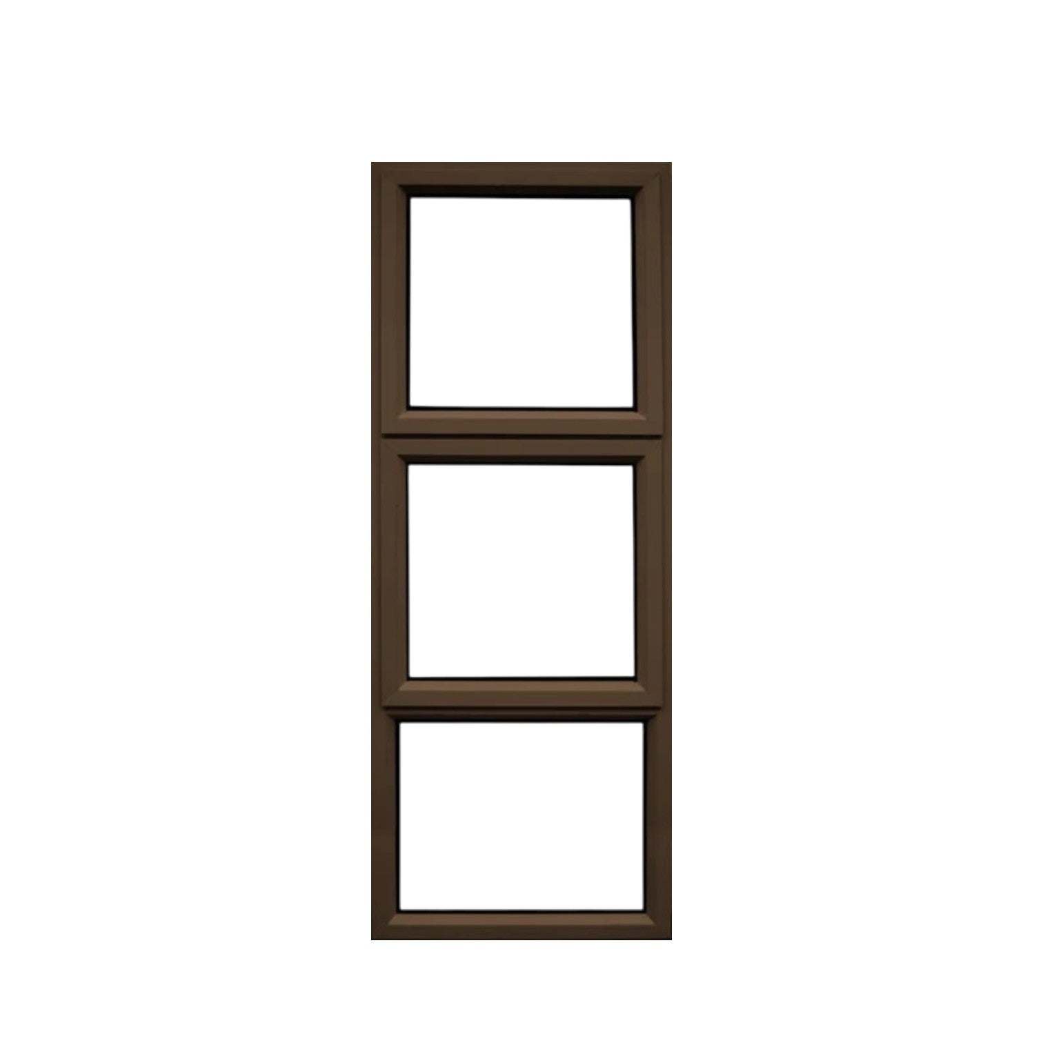 Aluminium Window 600X1800 2OP Bronze