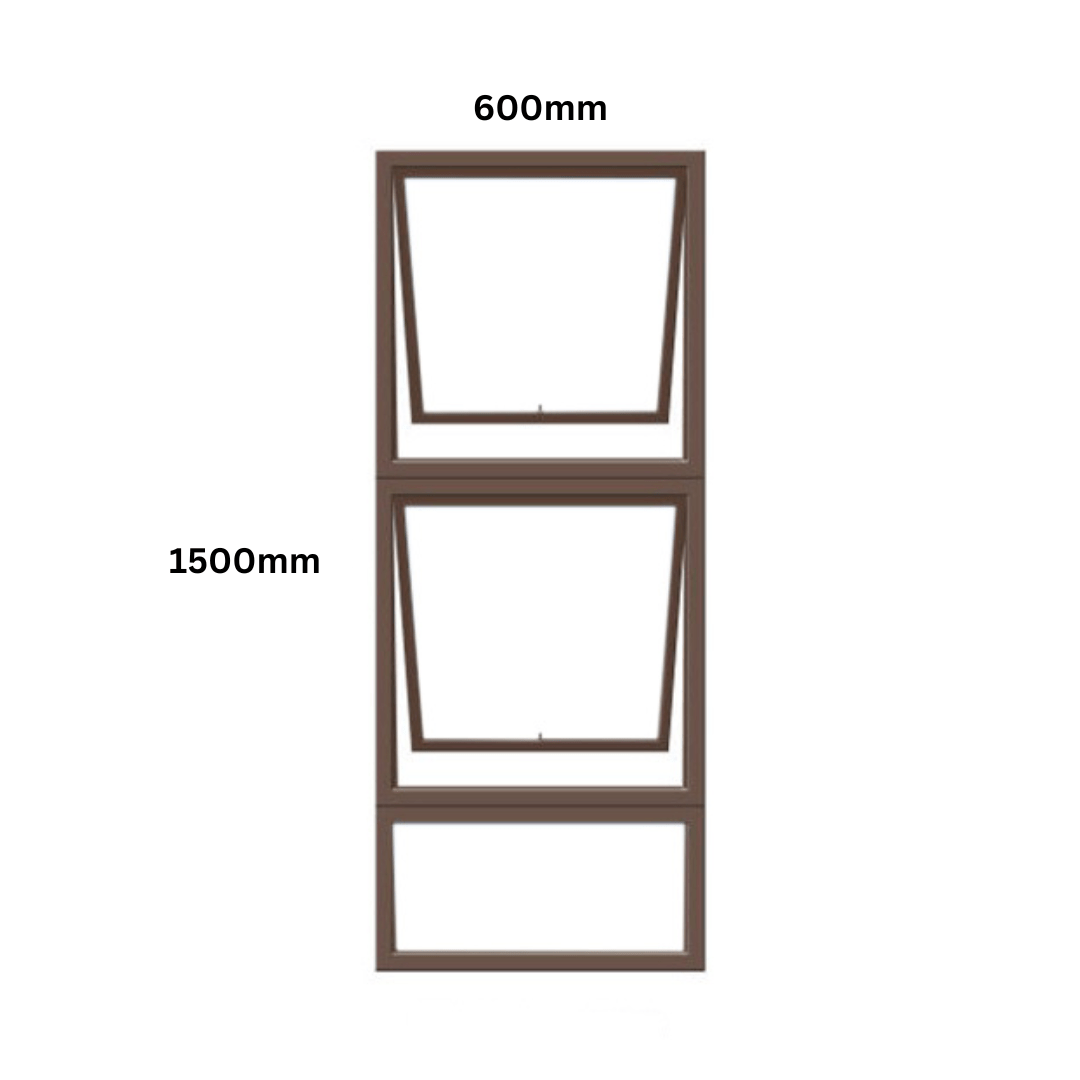 Aluminium Window 600 X 1500 2OP