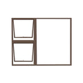 Aluminium Window 1200 X 900 2OP UP DOWN